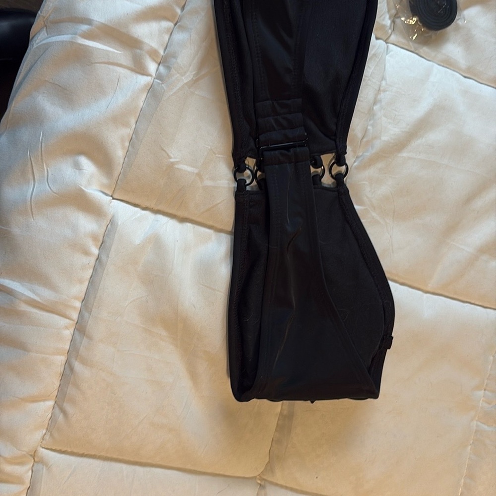 No Boundaries Black bandu top Metal accents